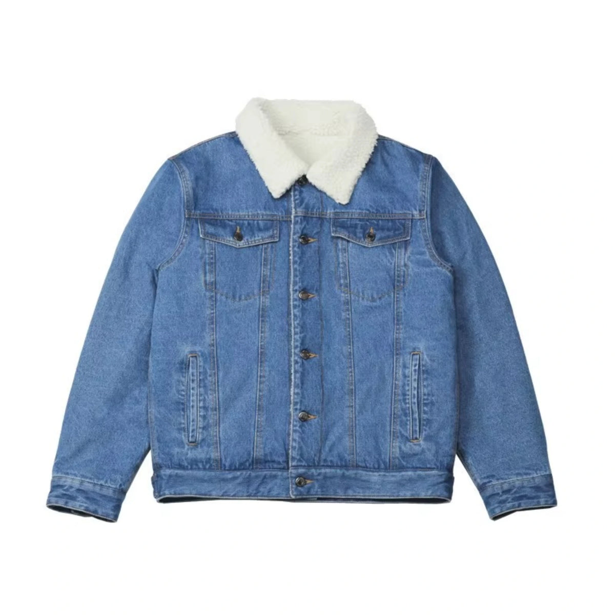 Jaqueta Masculina Jeans Forrada com Pelo ALBACK