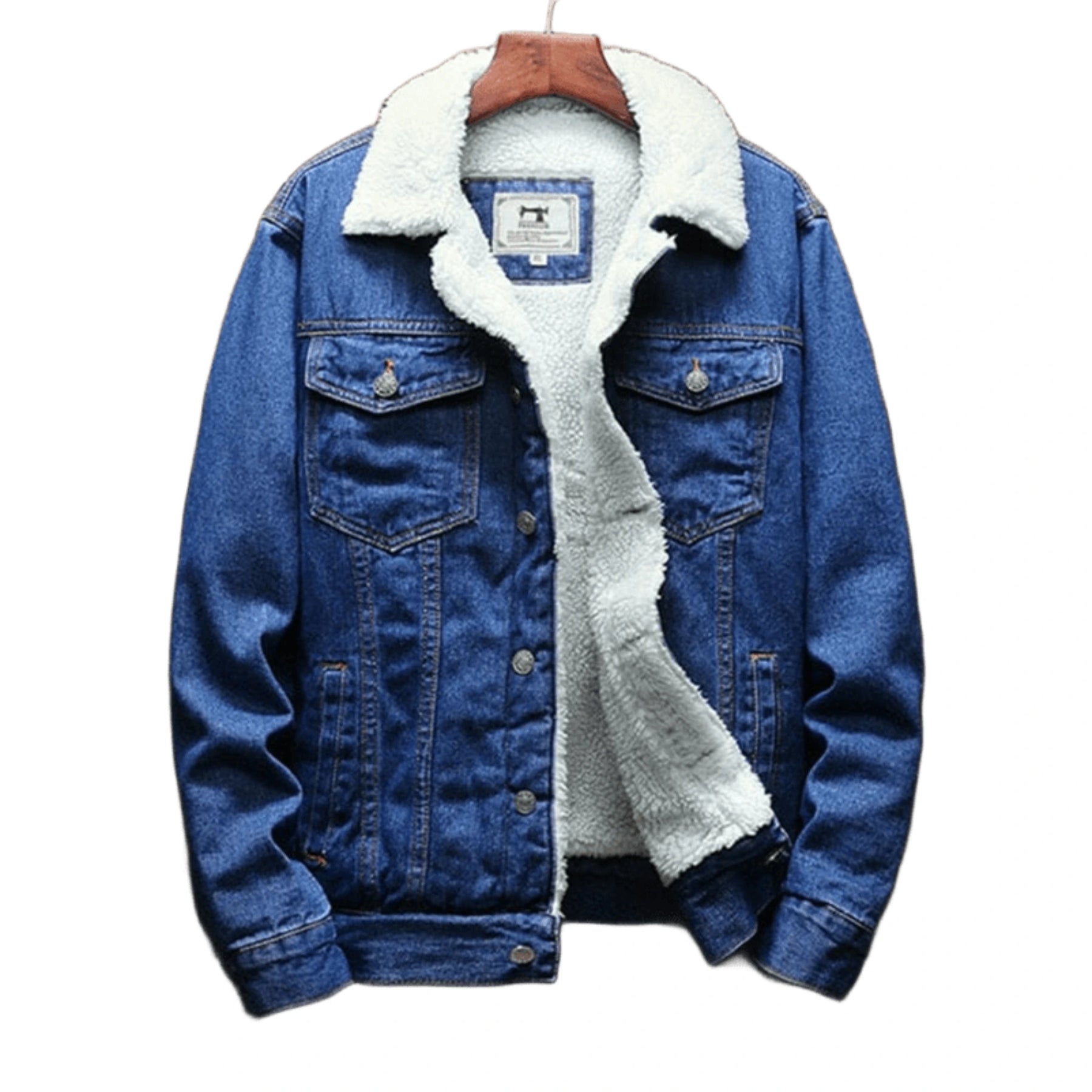 Jaqueta Masculina Jeans Forrada com Pelo ALBACK