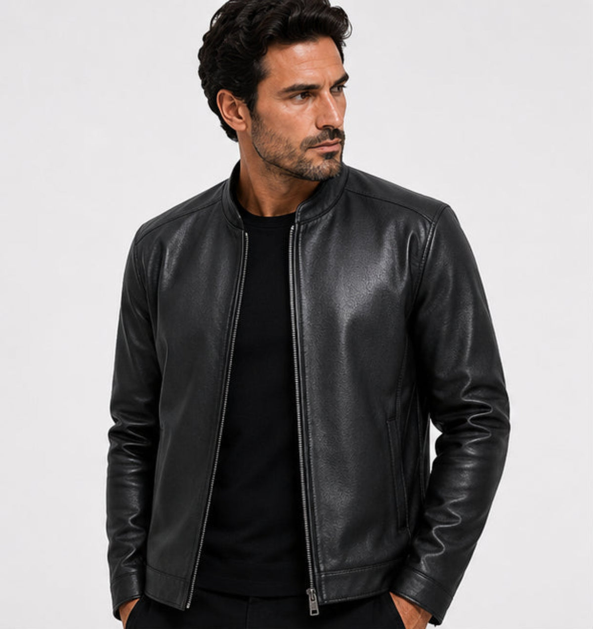Jaqueta Masculina de Couro AlbackSport