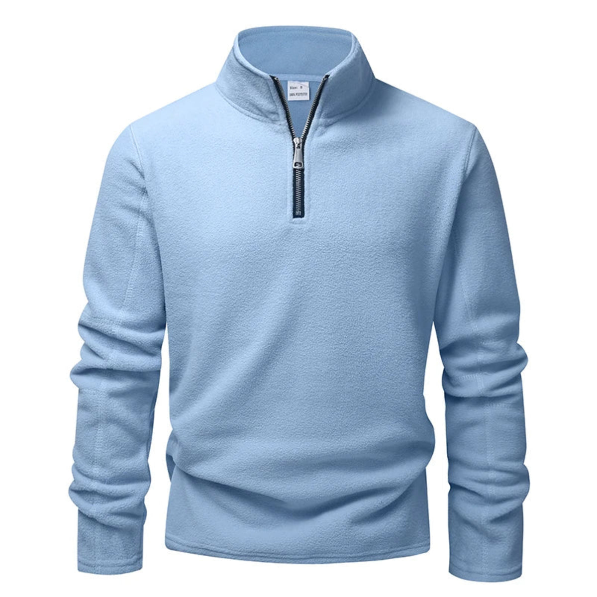 Blusa Masculina Fleece Térmica Gola Alta com Meio Zíper Inverno ALBACK