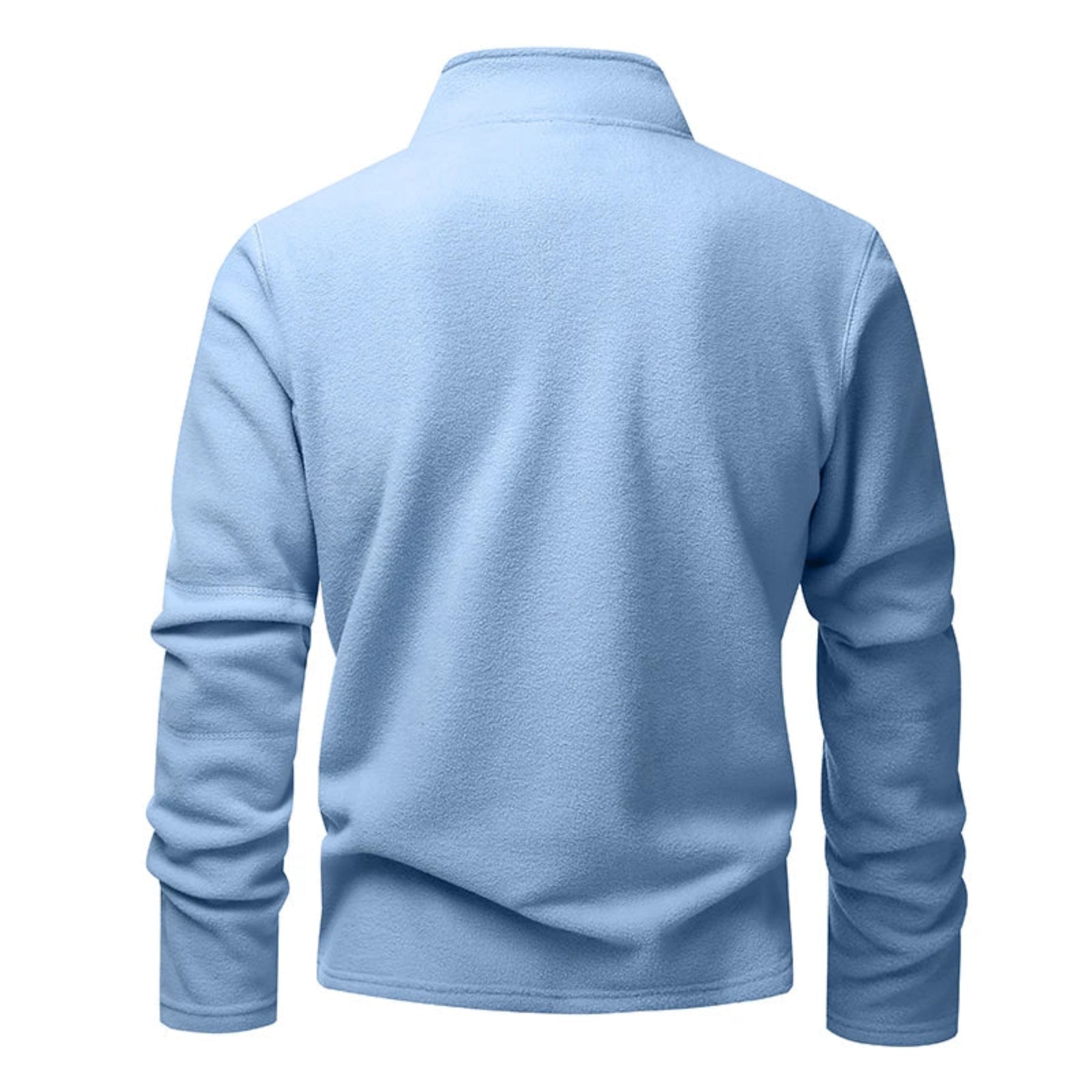 Blusa Masculina Fleece Térmica Gola Alta com Meio Zíper Inverno ALBACK