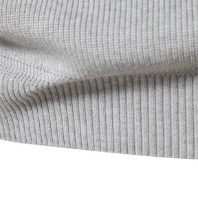 Suéter Masculino Tricot Gola Alta com Meio Zíper Alback