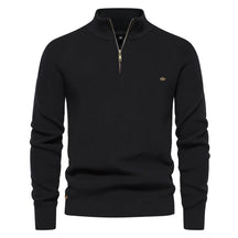 Suéter Masculino Tricot Gola Alta com Meio Zíper Alback