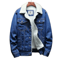 Jaqueta Masculina Jeans Forrada com Pelo ALBACK