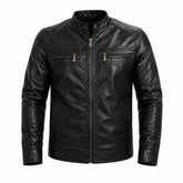 Jaqueta Masculina De Couro Slim Racer