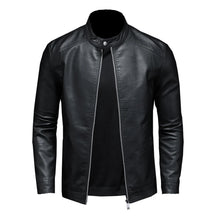 Jaqueta Masculina de Couro Biker Slim ALBACK