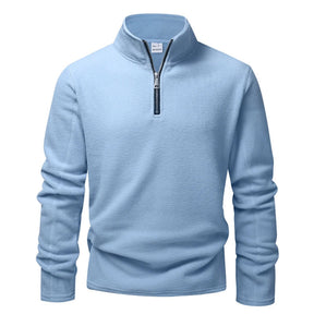Blusa Masculina Fleece Térmica Gola Alta com Meio Zíper Inverno ALBACK