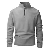 Blusa Masculina Fleece Térmica Gola Alta com Meio Zíper Inverno ALBACK