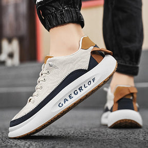 Tênis Masculino de Couro Casual Air Bounce