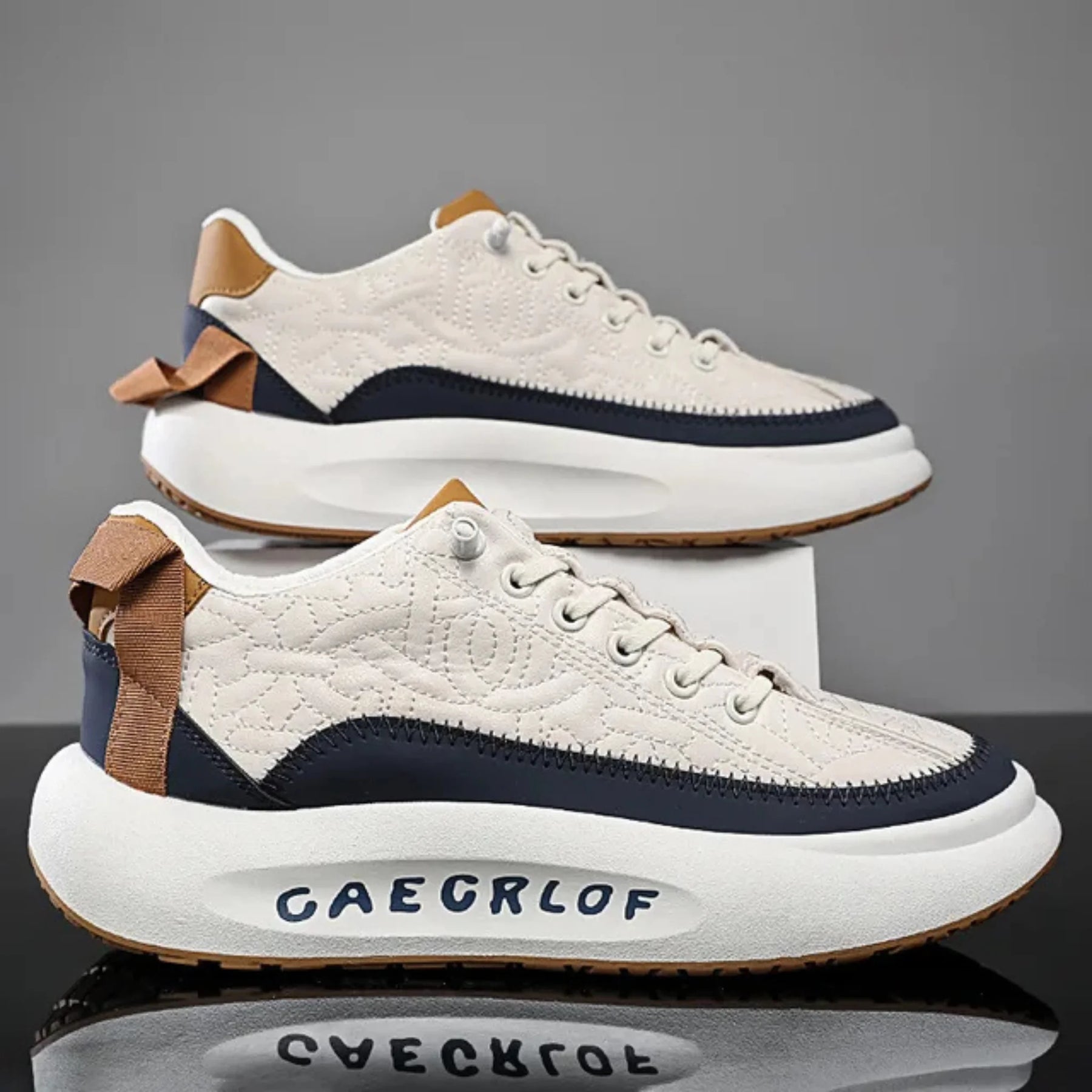 Tênis Masculino de Couro Sintético Casual Air Bounce