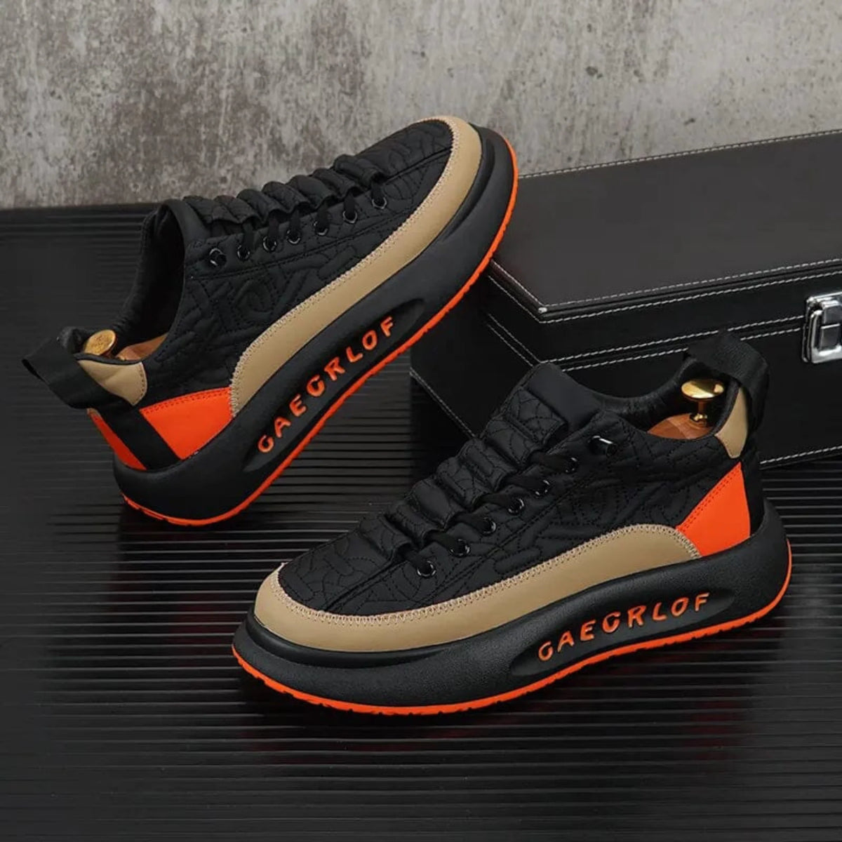 Tênis Masculino de Couro Sintético Casual Air Bounce