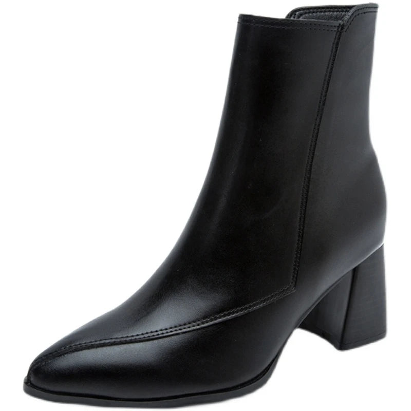 Bota Feminina Flor Preta