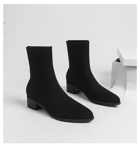 Bota Feminina Meia Knit - Euro Modal