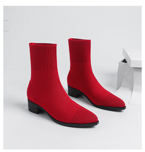 Bota Feminina Meia Knit - Euro Modal
