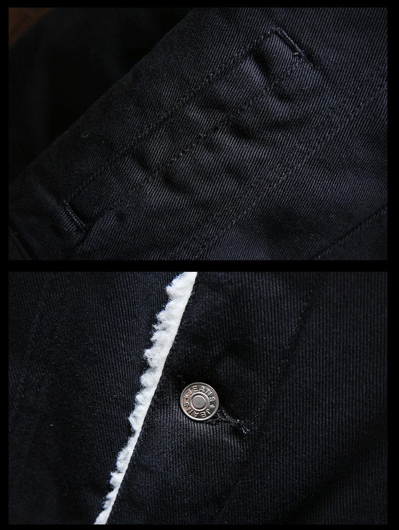 Jaqueta Jeans Masculina Forro em Lã